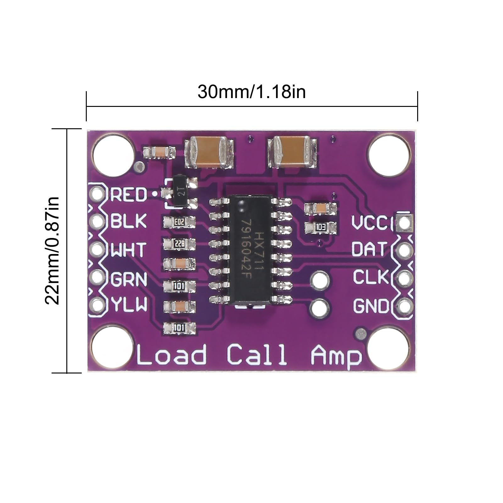 Snapklik.com : 10pcs HX711 Load Cell Amplifier 24-Bit AD High-Precision ...