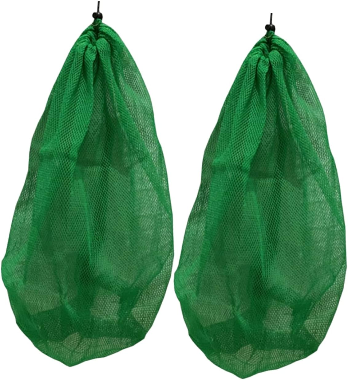 HANABASS Portable Fishing Net Bag 2Pcs Thickened Nylon Storage Nets Drawstring for Fish Catching Foldable Fishing Accessories for Outdoor Use