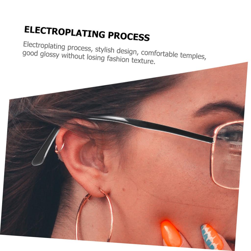 Healvian 10 Sätze Brillenzubehör Ersatzbrille Bügel Brillengestell, Bügel Gläser Brillen Tempel Dünne Brillenarmabdeckungen Unisex- Platte Metall Universal- Männer Und