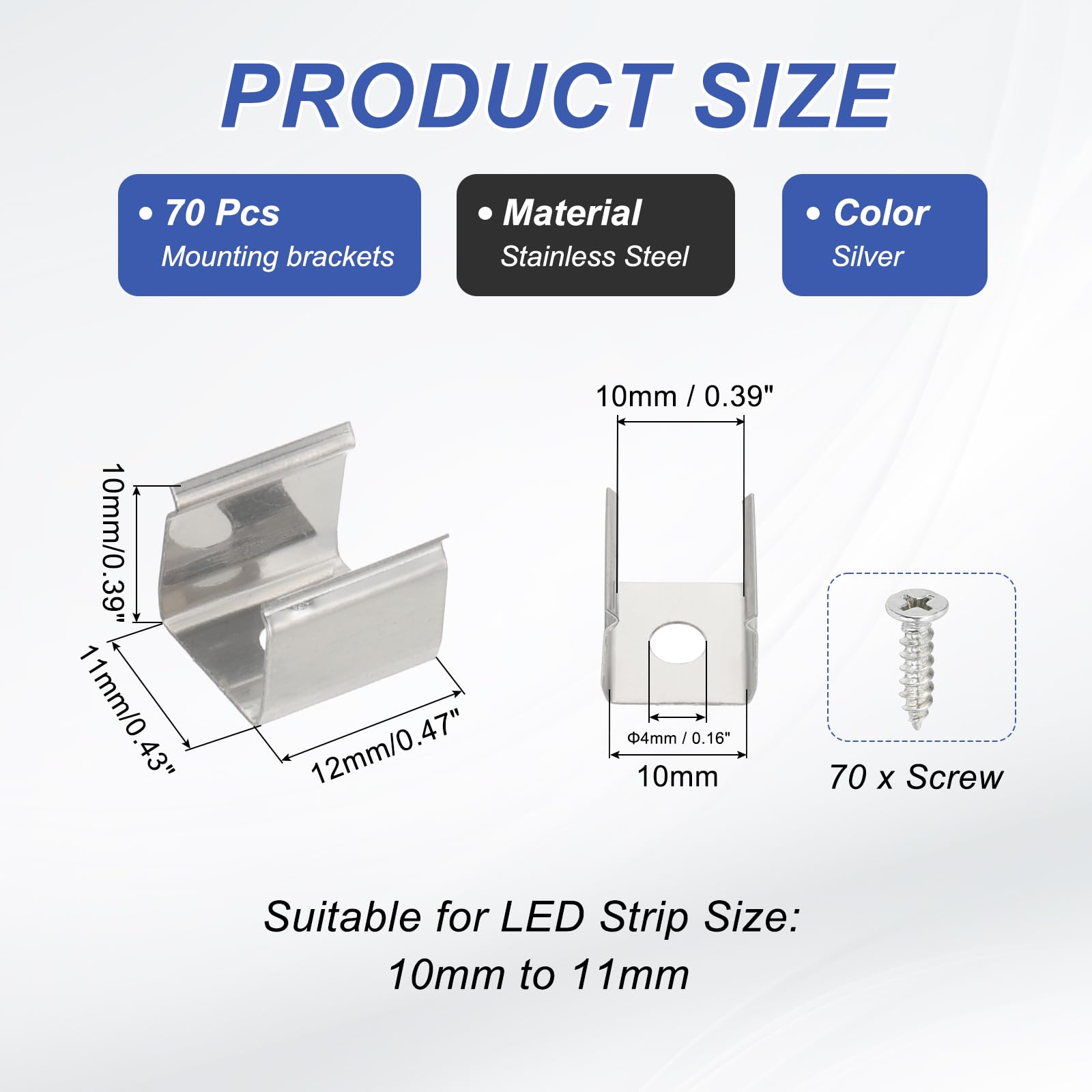 PATIKIL LED Strip Clips - Image 2