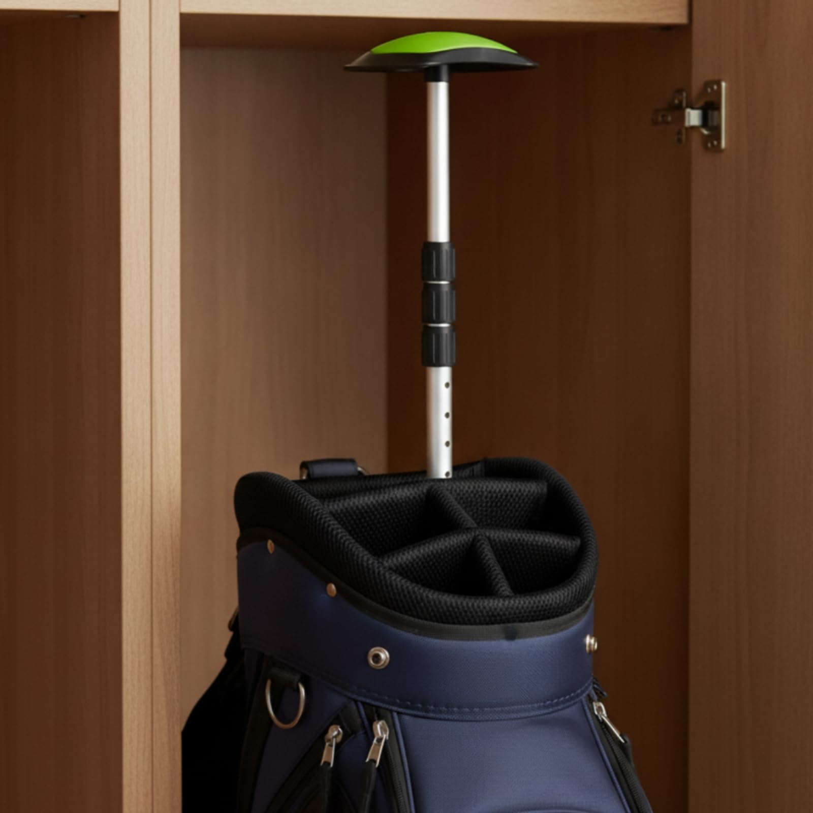 Stoßfest Golf-Reisestütze | Teleskopischer Aluminiumschaft, Golfbag-Unterstützung, achteckige Schutzkappe, Zubehör, für , Golfer, Golfspieler