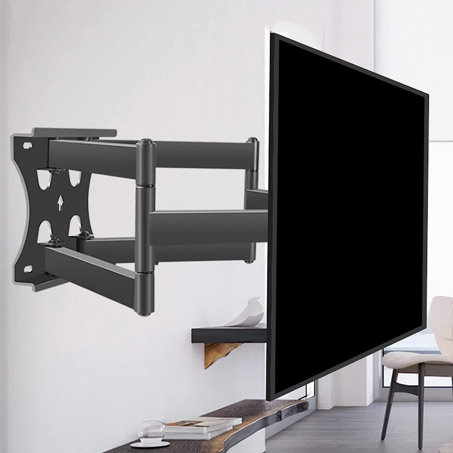 CGCSYZ Full Motion TV Wall Mount, 3.0mm Thickened Wall Panel Design, TV Bracket Wall Mount With VESA 600x400mm Up To 75kg/165lbs TV Mount