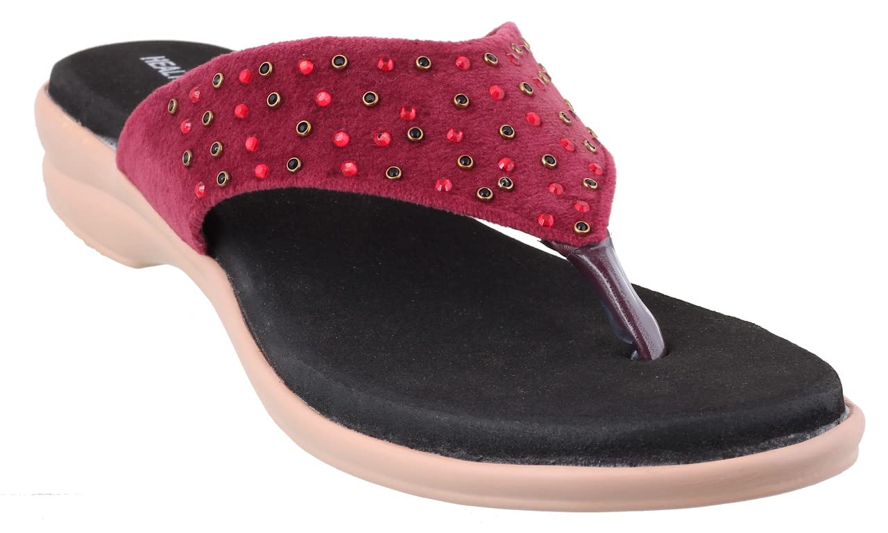 HEALTH FIT Extra Soft Ortho Care Diabetic & Orthopedic Slippers/Doctor Chappal/Footwear Women-CH-5 (B0B5RM8NXX) Amazon Price History, Amazon Price Tracker