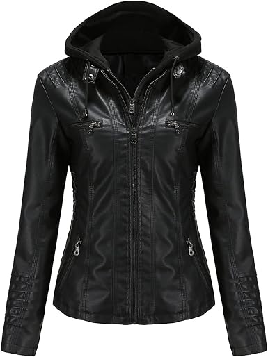 Suncolour Leather Jackets Women Short 