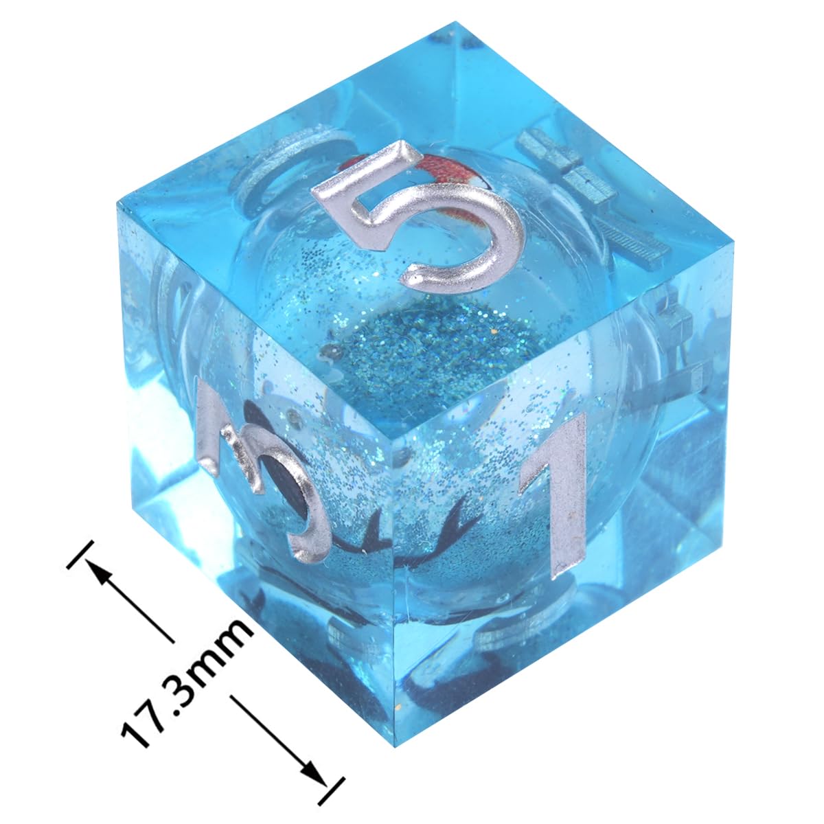 Set di Dadi in Resina DND,Dadi poliedrici a Nucleo Liquido Koi Fish DND con Scatola, Dadi da Gioco di Ruolo D e D Rpg