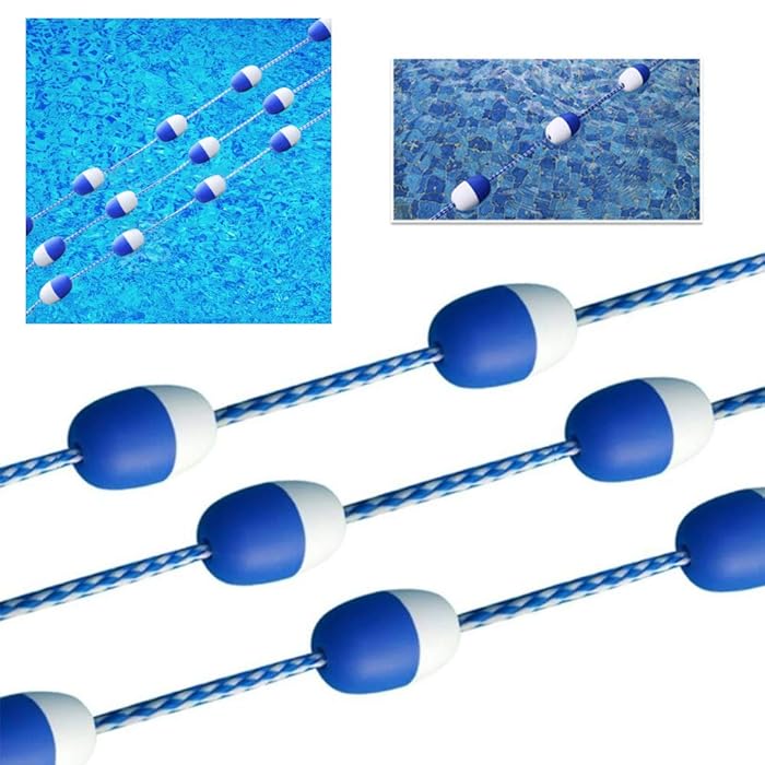 Buy 5m / 16.4 ft Pool Safety Float Lines Blue and White Divider Rope