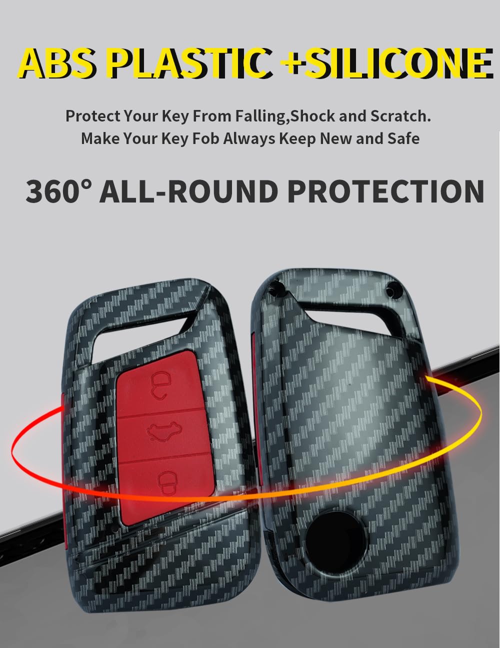 Keyless Key Case Suitable For VW Magotan Passat B8 CC Tiguan MK2 For