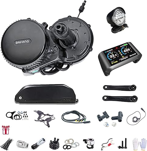 BAFANG BBSHD BBS03 4852V 1000W Kit de conversión de bicicleta eléctrica con batería de litio de 52 V y cargador DIY Kit de motor de bicicleta