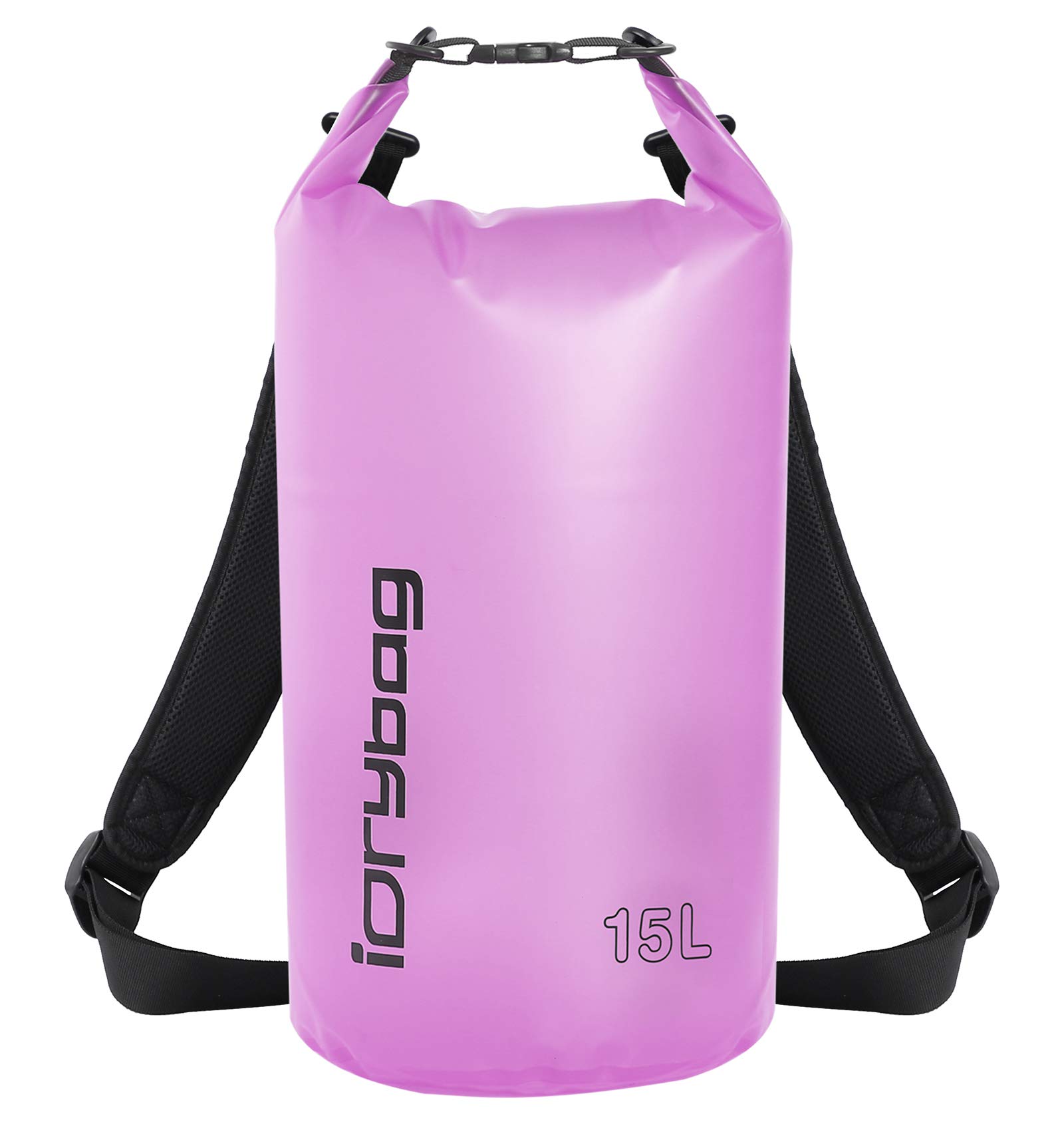 IDRYBAG Clear Dry Bag Waterproof 2L/5L/10L/15L/20L, Small Dry Sack Waterproof Bag for Kayaking
