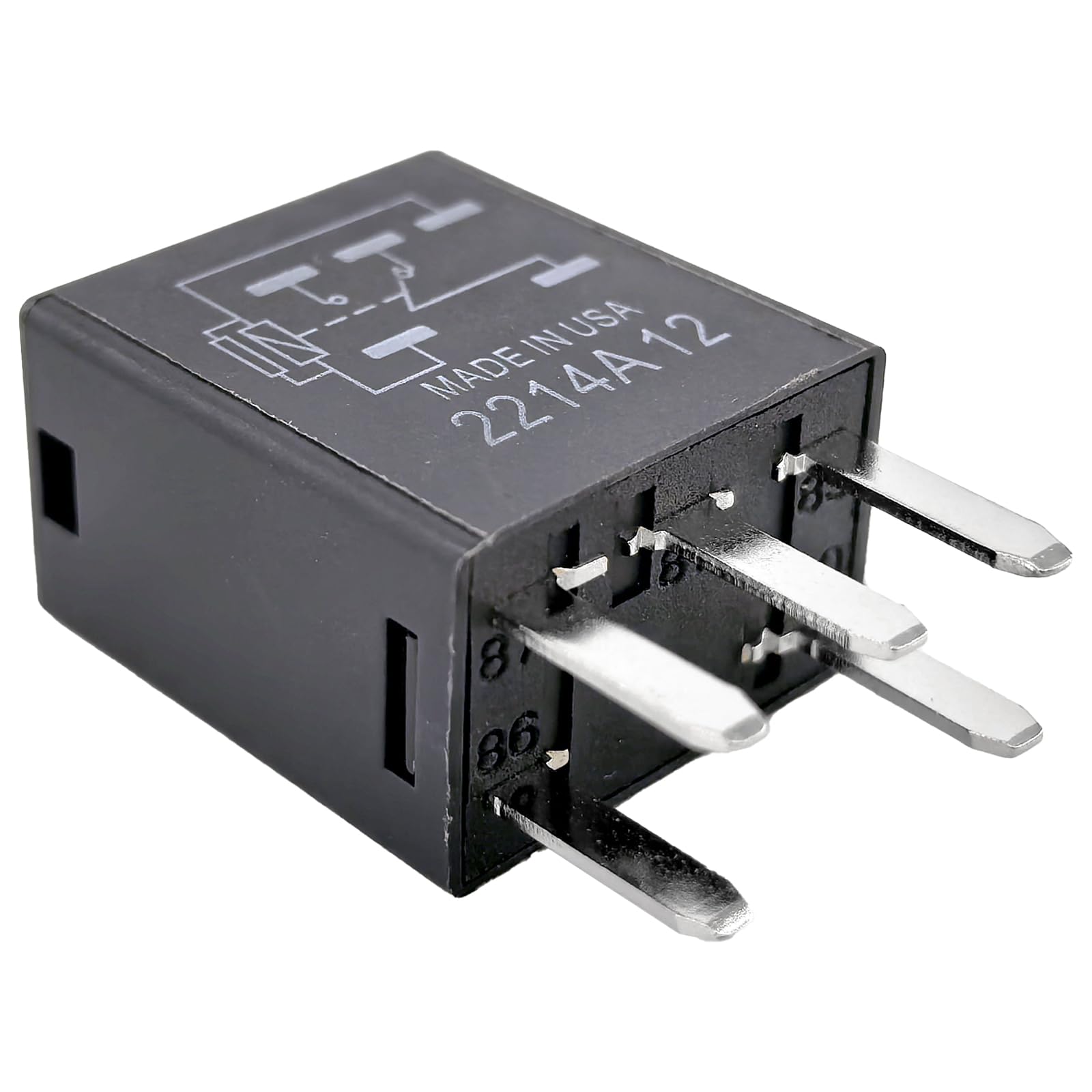 Paquete de 3 relés 21911C 05269988AA - Relé automotriz SPDT de 5 pines de 40 A 12 V CC - Compatible con vehículos Chrysler/Jeep seleccionados (para Jeep Wrangler, Dodge Ram) - Fija el ventilador de