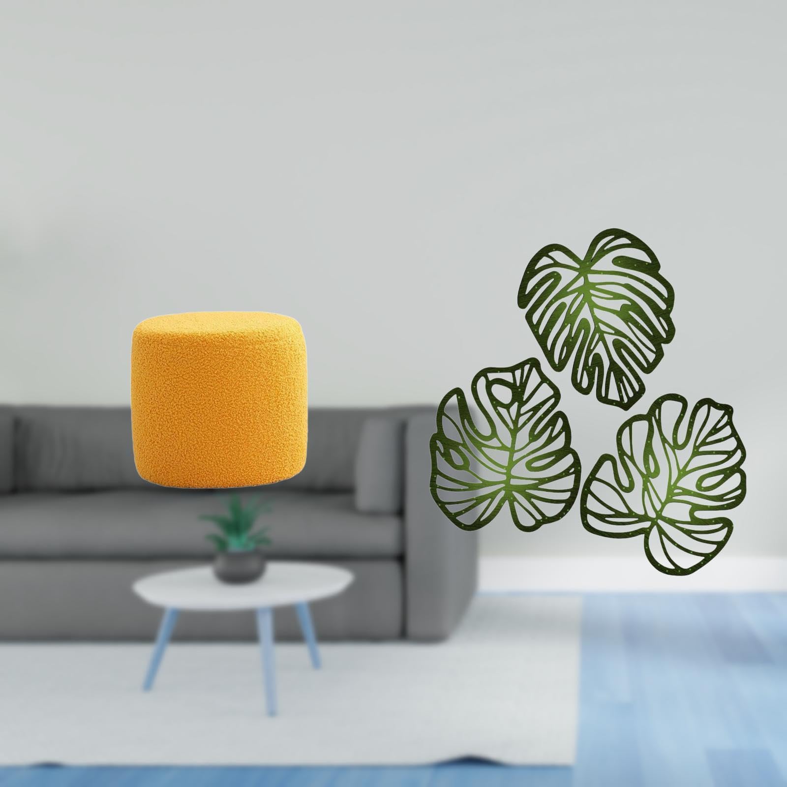Palm Ottoman Cylinder Stool Creative Jungle Footrest Bench Tropical Nursery Apartment Tea Seat Wooden Wall Decor Ornament Sofa Bedroom|Home & Garden|Furniture|Ottomans, Footstools & Poufs-image-46
