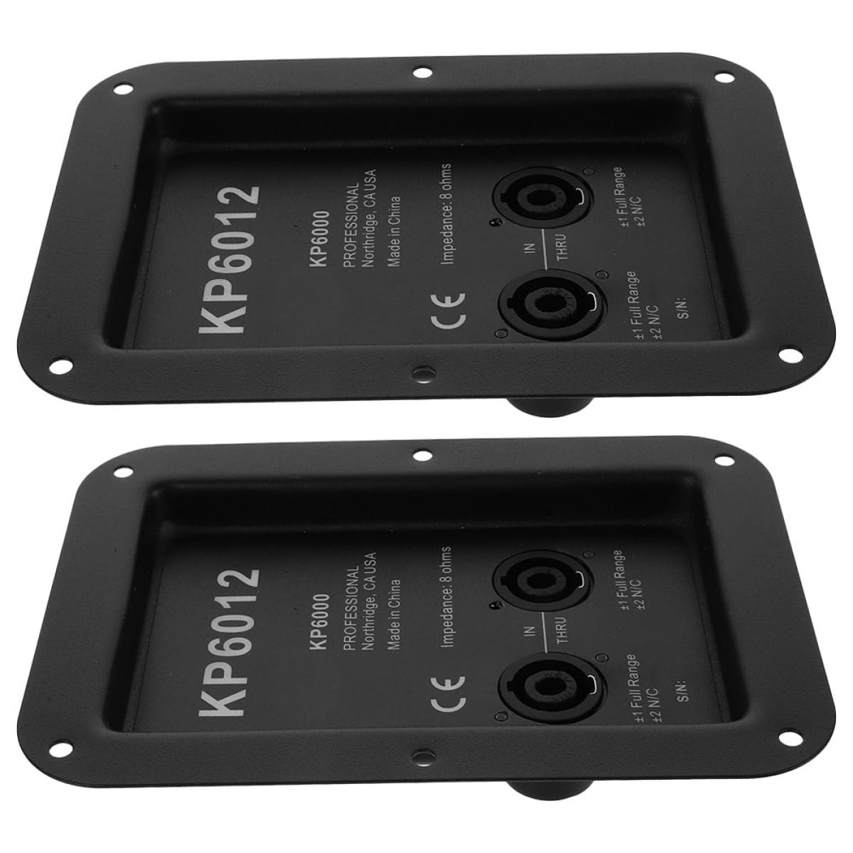BESPORTBLE Piastra Terminale in Ferro per Scatola di Giunzione Altoparlanti 2 Pezzi, Connettore a Morsetto per Cavi Subwoofer, Compatibile Stage Box 612, per Installazione Audio