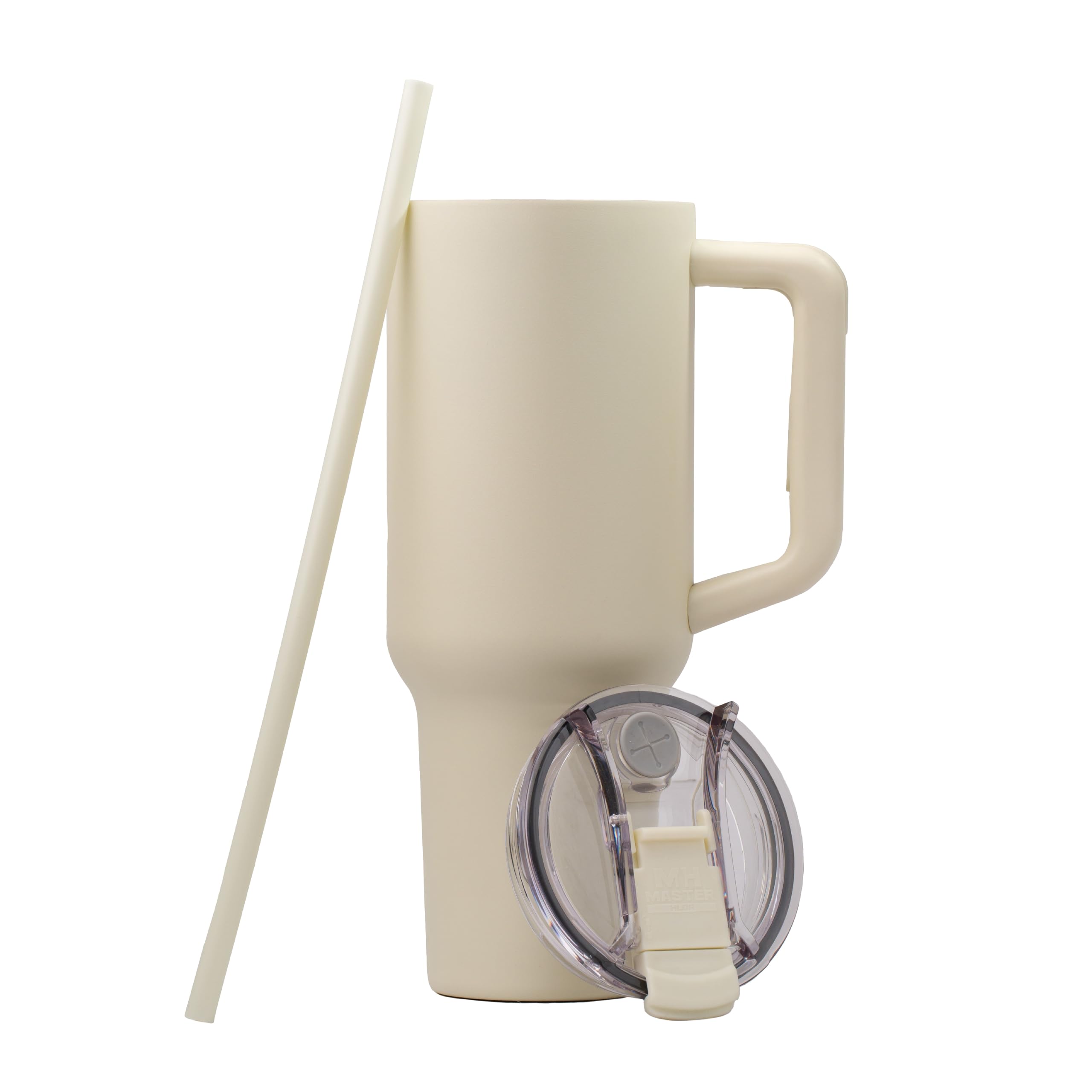 Master Holder Nomada Stainless Steel Thermal Tumbler 1.2 lt/40oz Cold 12H and Hot 8H Includes Lid and Straw vaso termico de 40 oz (Cream)