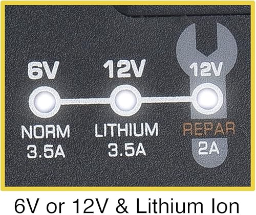Miniatura 3 de THBM - Cargador de batería de automóvil totalmente automático de 3.5 amperios, mantenedor de cargador de batería de 6 V y 12 V, cargador de goteo de