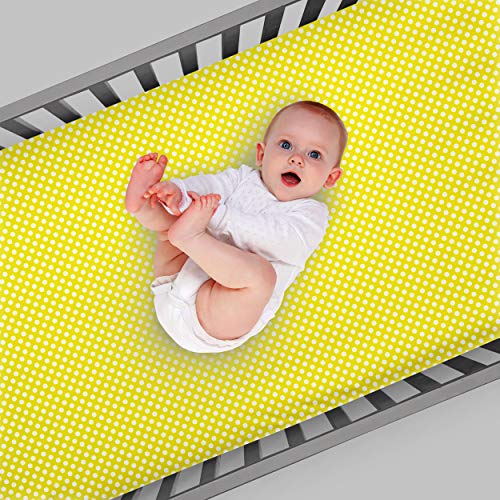 Glenna Jean Cherry Blossom Fitted Sheet (Green Dot) #TOP18