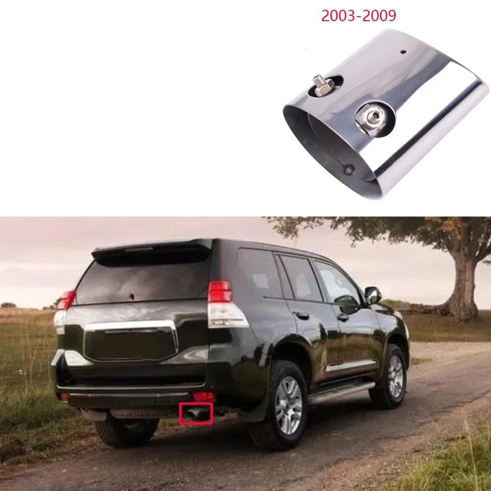 Silenciador Escape Trasero Acero Inoxidable Para Coche Punta Tubo Escape Para Toyota Para Land Cruiser Para Prado FJ120 2003-2009