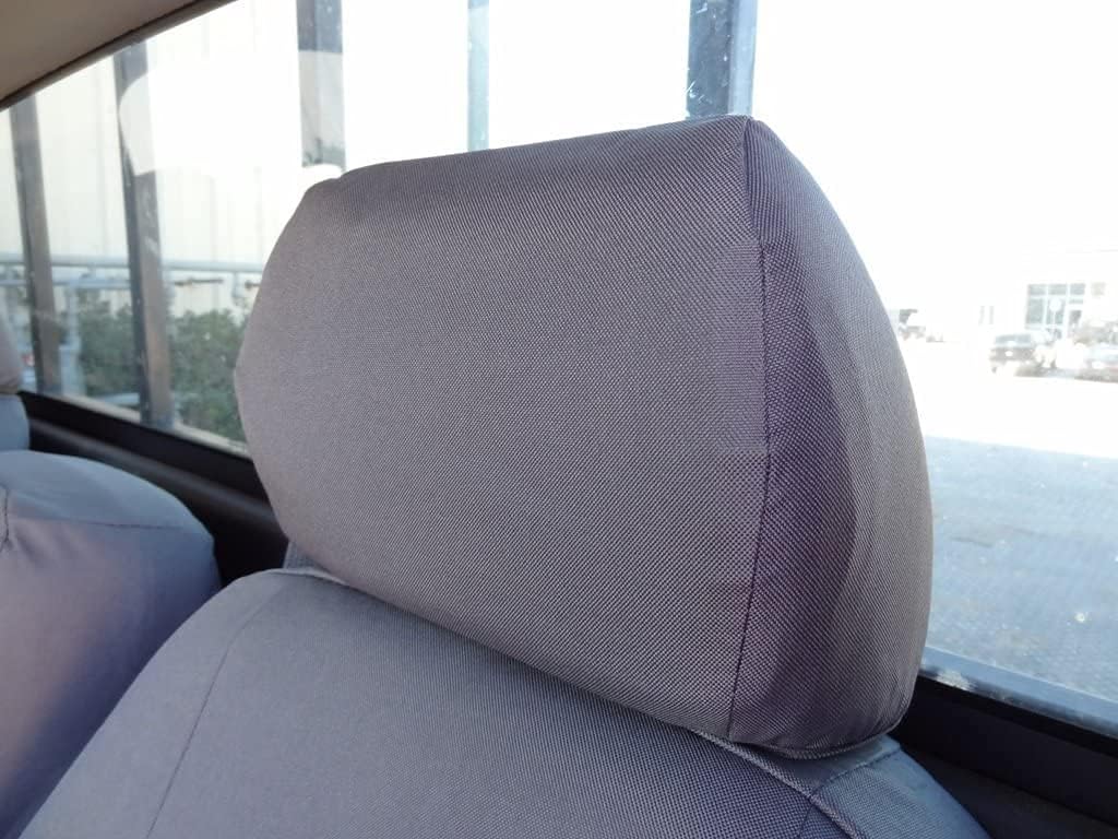 Durafit Seat Covers Made To Fit 2007-2013 Silverado,Avalanche,Suburban,Tahoe LT,GMC Sierra,Yukon Front 40/20/40 Split Seat With Opening Console With 2 Opening Lids, Exact Fit Seat Covers (Twill, Gray)