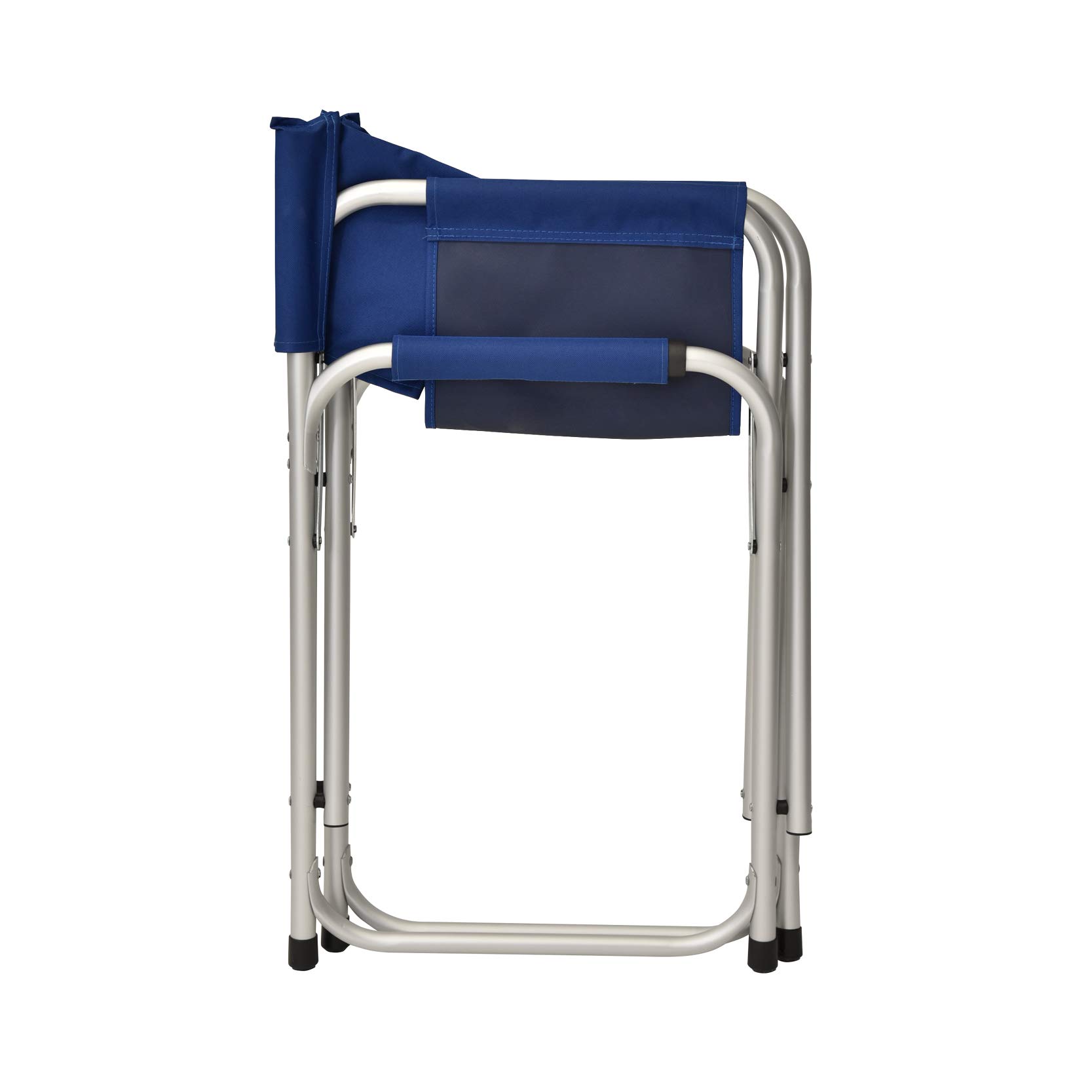 XONE Coppia POLTRONE Regista 56x47x78CM in Alluminio e 600D PVC | Sedie Regista con braccioli Foderati - 2 Pezzi - Colore Blu Leggera e maneggevole
