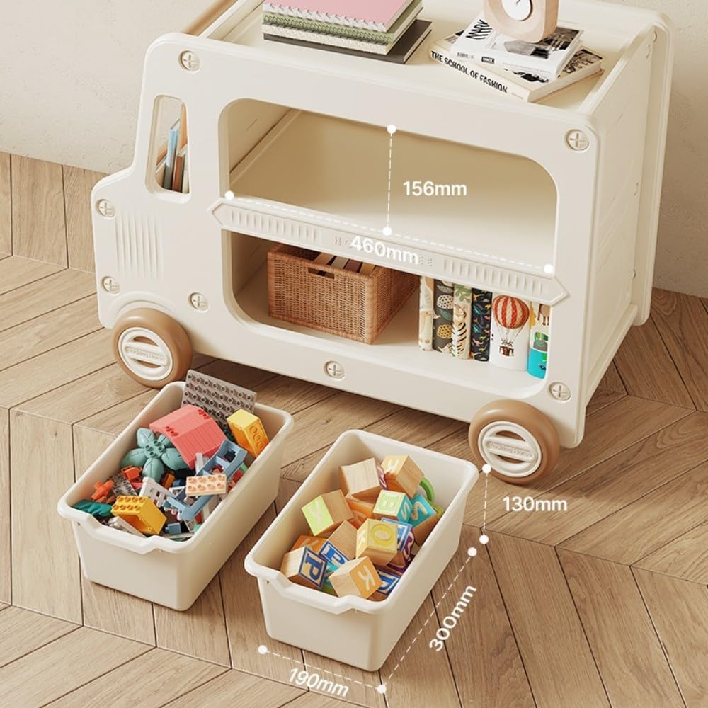 Amazon.co.jp: バスの収納ワゴン ボックス おもちゃ収納