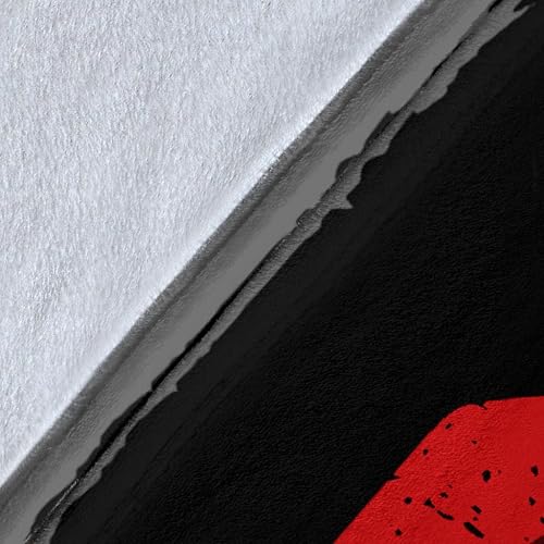 Miniatura 8 de Manta de forro polar Sherpa de alta calidad para jugador de mariscal de campo de fútbol, color negro, con número de nombre, impresión 3D, cálida,