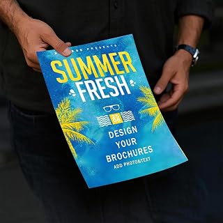 Custom Bi-Fold/Tri-Fold Brochure Printing | Eco-Friendly FSC-Certified Paper, Glossy Finish, Double-Sided Design | A5/A4/A