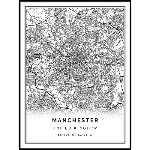 Squareious Manchester map Poster Print | Modern Black and White Wall Art | Scandinavian Home Decor | United Kingdom City Prints Artwork | Fine Art Posters 11x14 Squareious Manchester map Poster Print | Modern Black and White Wall Art | Scandinavian Home Decor | United Kingdom City Prints Artwork | Fine Art Posters 11x14