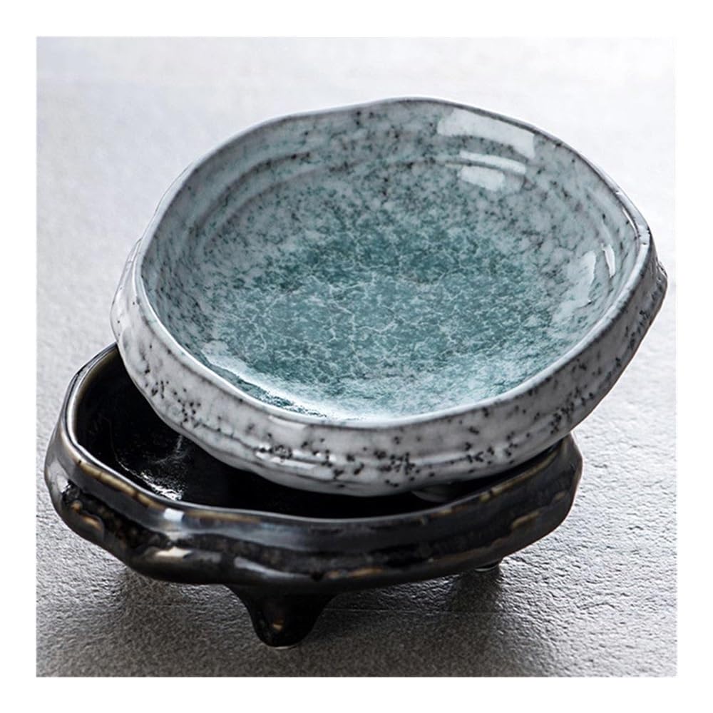 Vintage ceramiczny talerz z przekąskami restauracja Sushi zanurzona w sosie zastawa stołowa do kuchni domowej