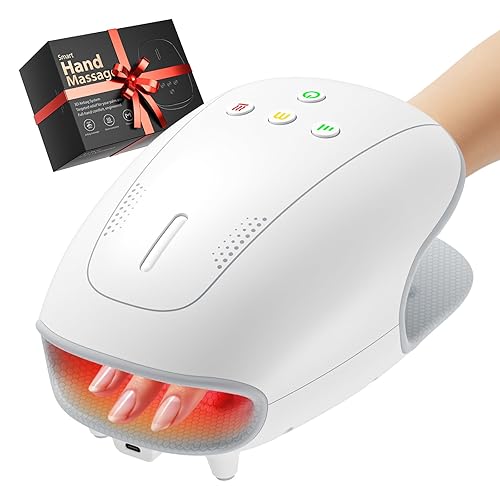 Estefanlo Hand Massager with Heat and Compression, Cordless Hand Massager
