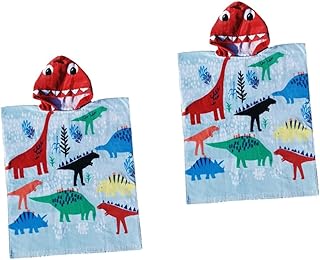 Homoyoyo 2 Peças De Toalha Com Capuz Toalhas De Praia Para Crianças Toalha De Praia Para Bebês Toalhas De Banho Para Bebês Toalha De Banho Com Capuz Para Crianças Toalha De Bebê Com Capuz