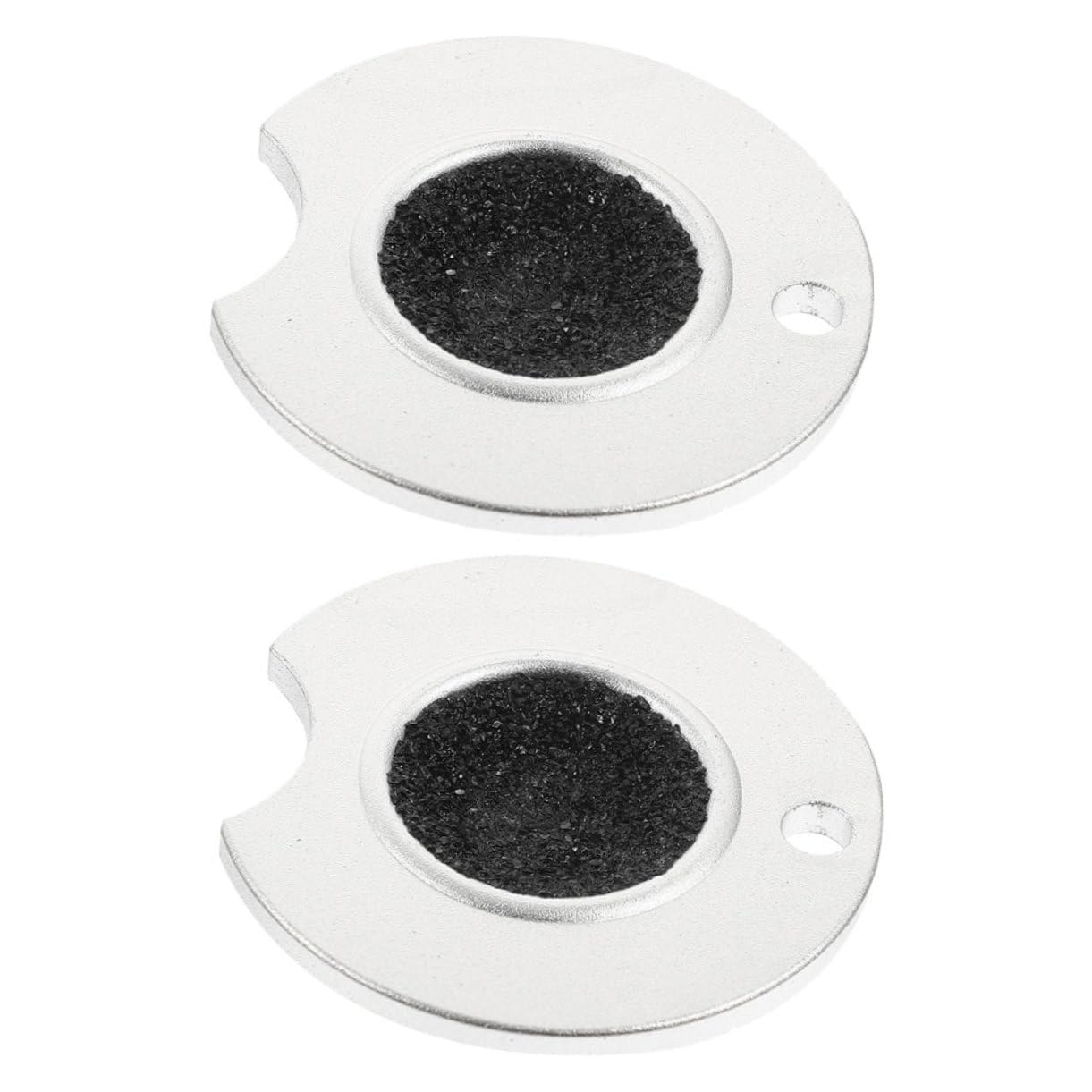 Toyvian 2pcs Aluminum Pool Cue Tip Shaper Billiard Cue Stick Shaft Sander Mushroom Head Cue Stick Surface Smoothing Polishing Tool