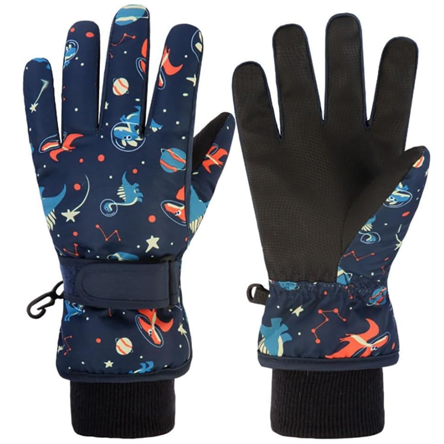 EVBEA Toddler Women Mens Snow Gloves Kids Waterproof Winter Warm Thermal Ski Snowboard Ladies Glove
