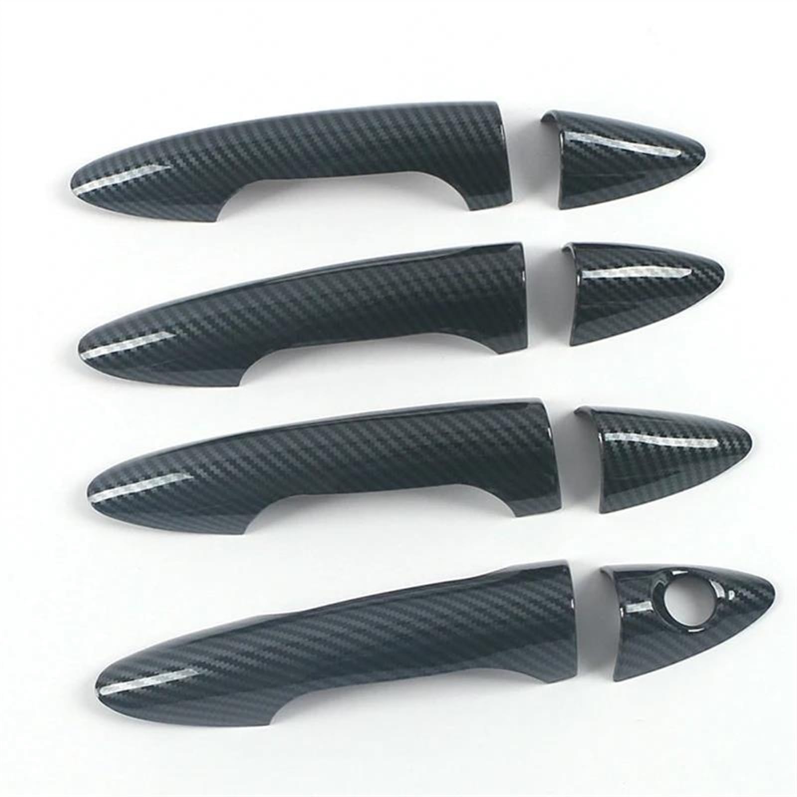 Kjhopy Carbon Car Door Handle Cover Trim For Hyundai For Accent For Solaris For Verna I25 2012-2016 Modified Styling Accessories Exterior Door Handle(Carbon)