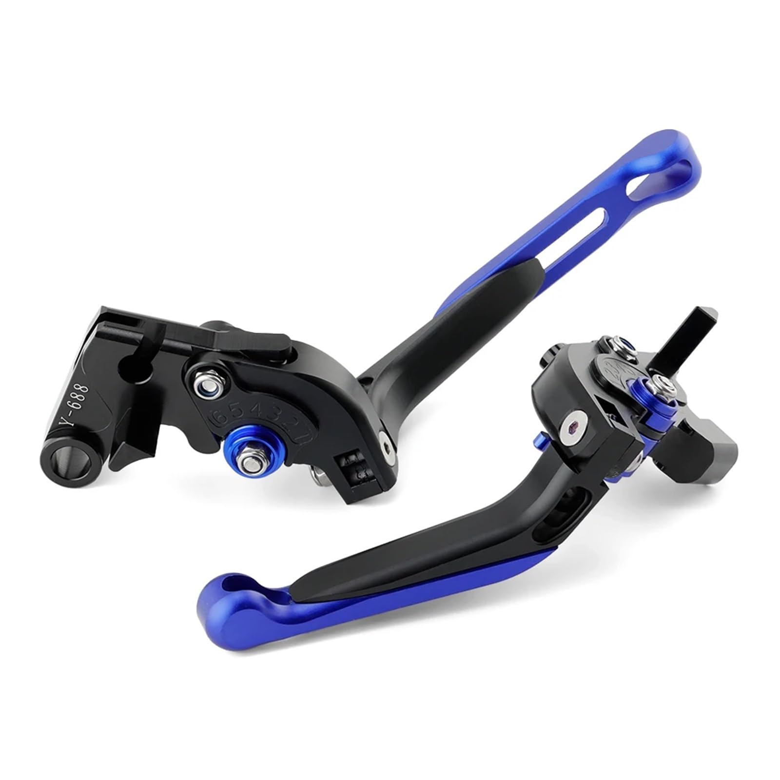TINGYUS Motorbike Brake Lever for XL750 for Transalp 750 for CB750 2023-2025 Folding Adjustable Handle Levers Foldable Extendable Brake Clutch Lever(Black Blue)