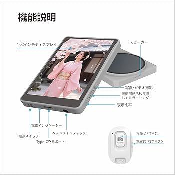 Amazon.co.jp: Beneci 自撮りモニター 自撮りカメラ 音声あり 4K1080P
