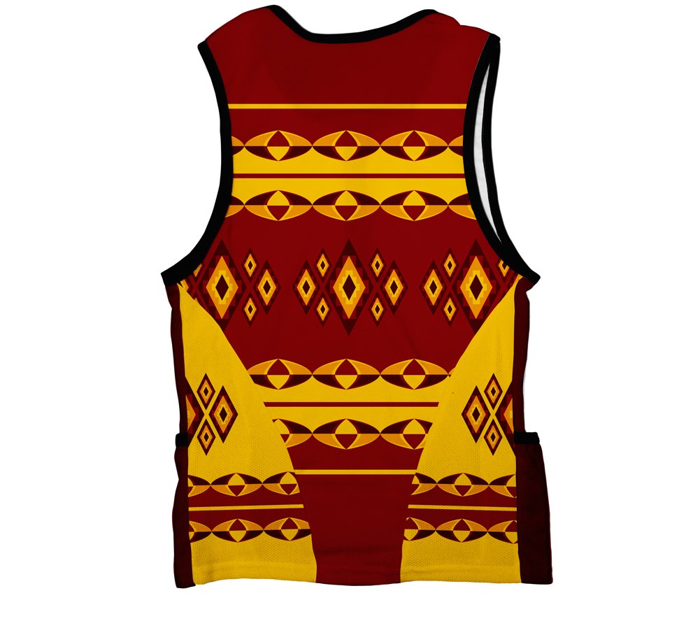 ScudoPro Oval Patters Triathlon Top for Men - Size 4XL