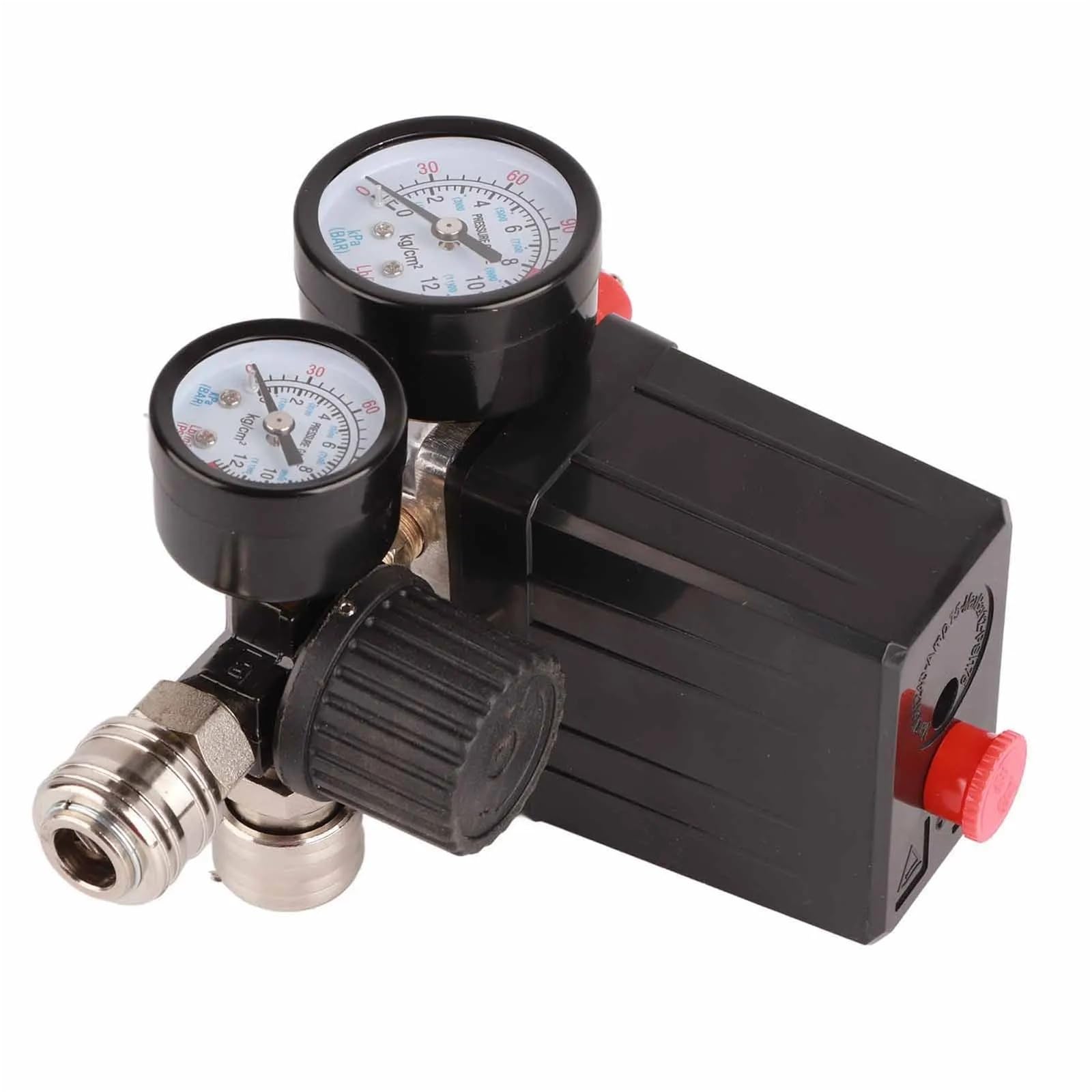Iddcmwnb One Color Air Compressor Valve Pressure Control Switch 1/4In 4 Holes Controller Regulator 90‑120Psi