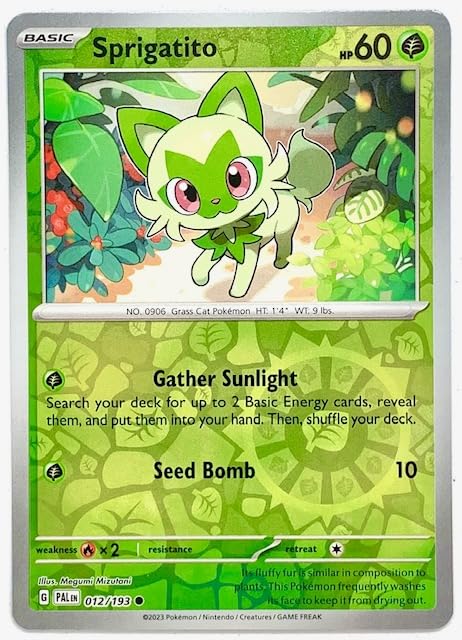 Amazon.co.jp: ポケモン - Sprigatito 012/193 - Paldea Evolved