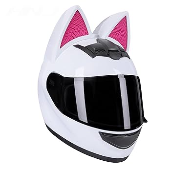 Amazon.co.jp: 猫耳オートバイヘルメットフルフェイスオートバイ