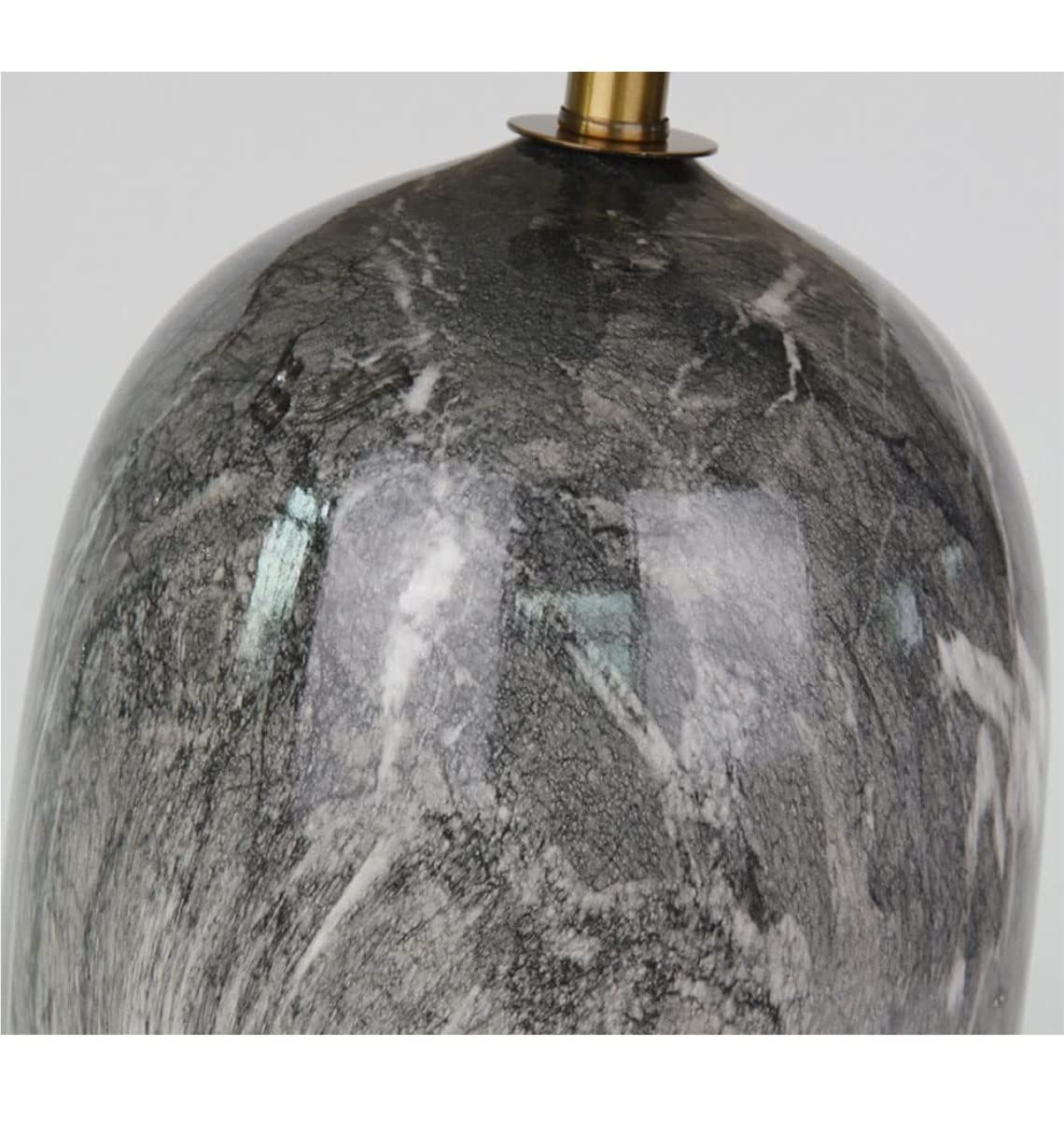 TTDGYYXW Lámpara de mesita de Noche con Cabezal de Ducha, lámpara de mesita de Noche de mármol de imitación nórdica, lámparas de Mesa de cerámica, lámpara de Escritorio Artesanal, Sala de Estar,