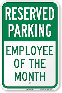 SmartSign - K-5499-EG-12x18 Reserved Parking - Employee of the Month Sign by | 12