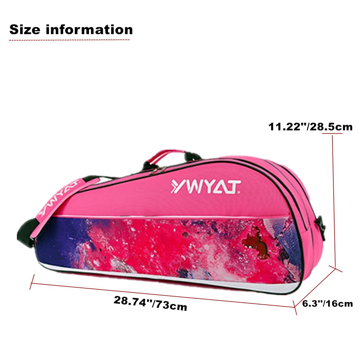 UNISTRENGH Borsa da Badminton Tennis,Borsa per racchetta da Tennis UNISTRENGH Borsa da Badminton Tennis,Borsa per racchetta da Tennis