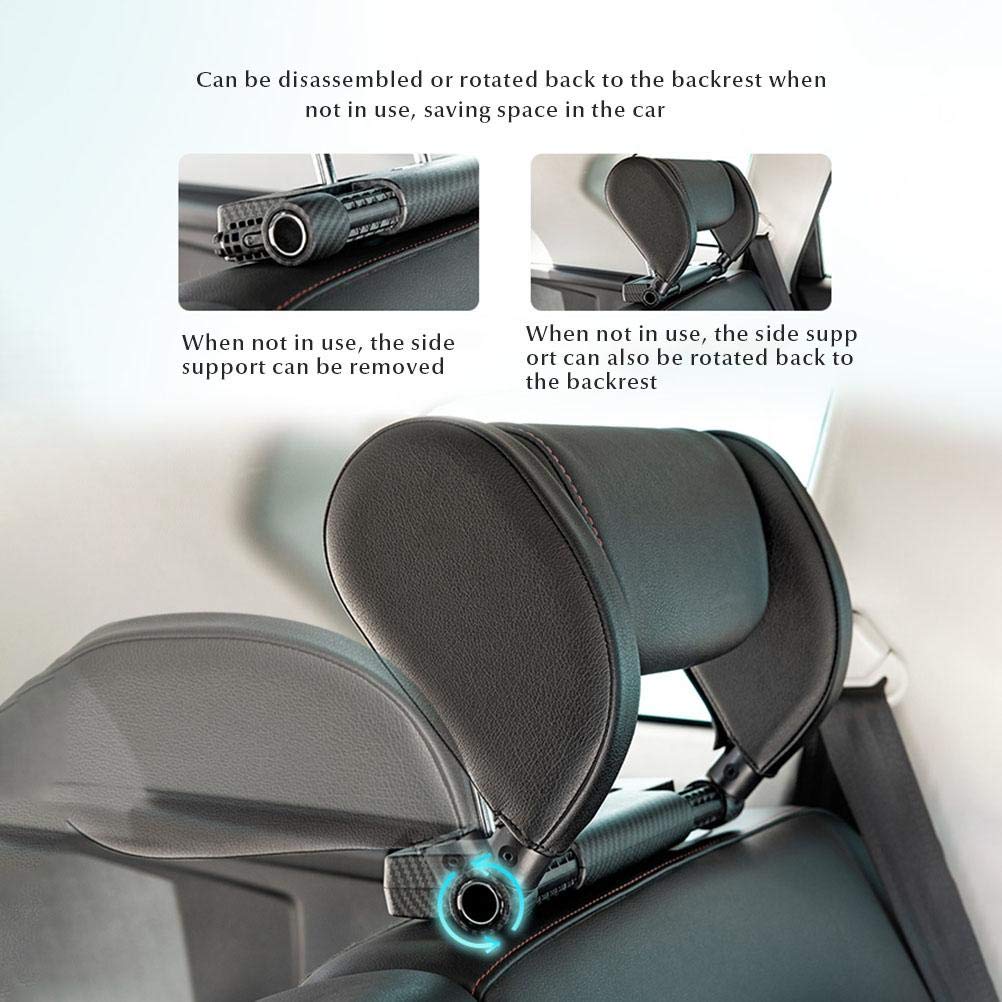 spier Almohada para reposacabezas de Asiento de Coche Cojín para Dormir de Viaje Ajustable en Forma de U Almohada para Asiento de Coche Soporte Lateral para el Cuello del Asiento de Coche
