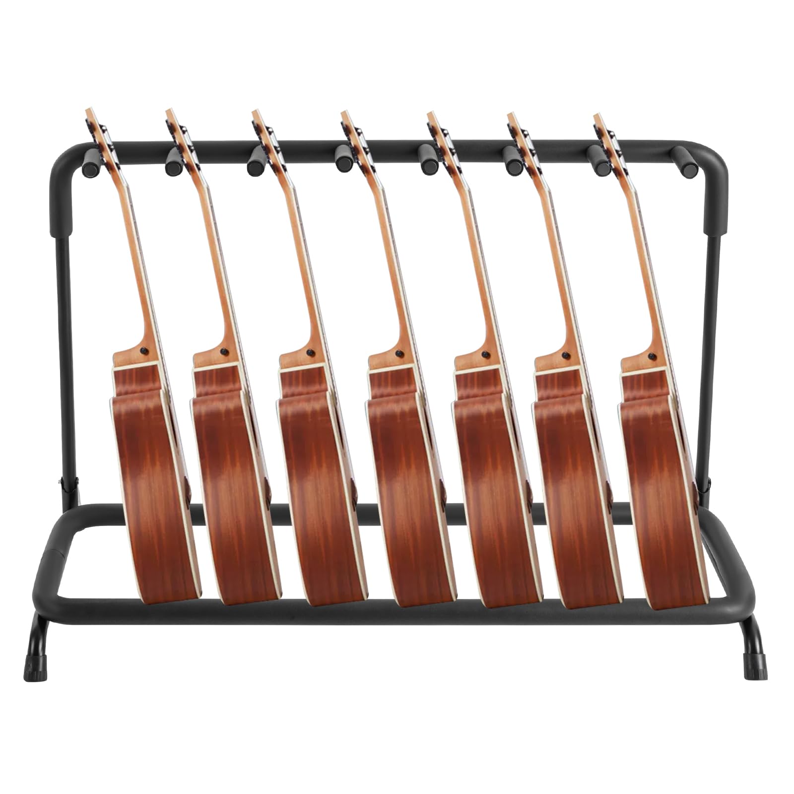 Supporto pieghevole per chitarra portatile multiplo supporto per chitarra in metallo, supporto per 7 chitarre elettriche, supporto per chitarra acustica, supporto imbottito per la casa, lo