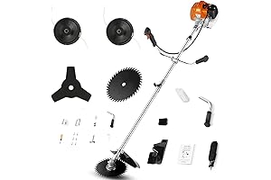 58CC 4-in-1 Gas Powered Brush Cutter Weed Eater String Trimmer with Detachable Heads