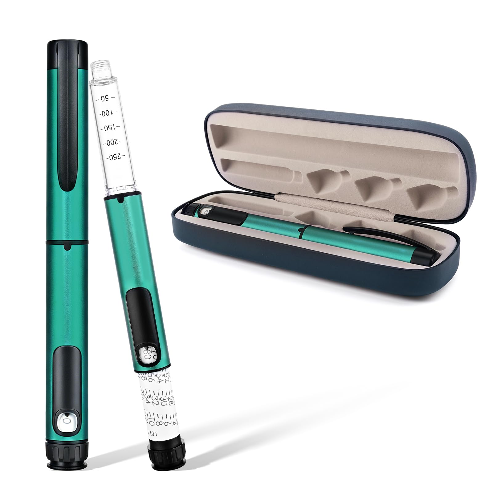 80 Unit Peptide Pen Injection, Reusable Metal V1 Pen(Green)