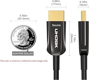 Amazon | 8K 光ファイバーHDMI ケーブル 10M 48Gbps 超高速 HDMI 2.1