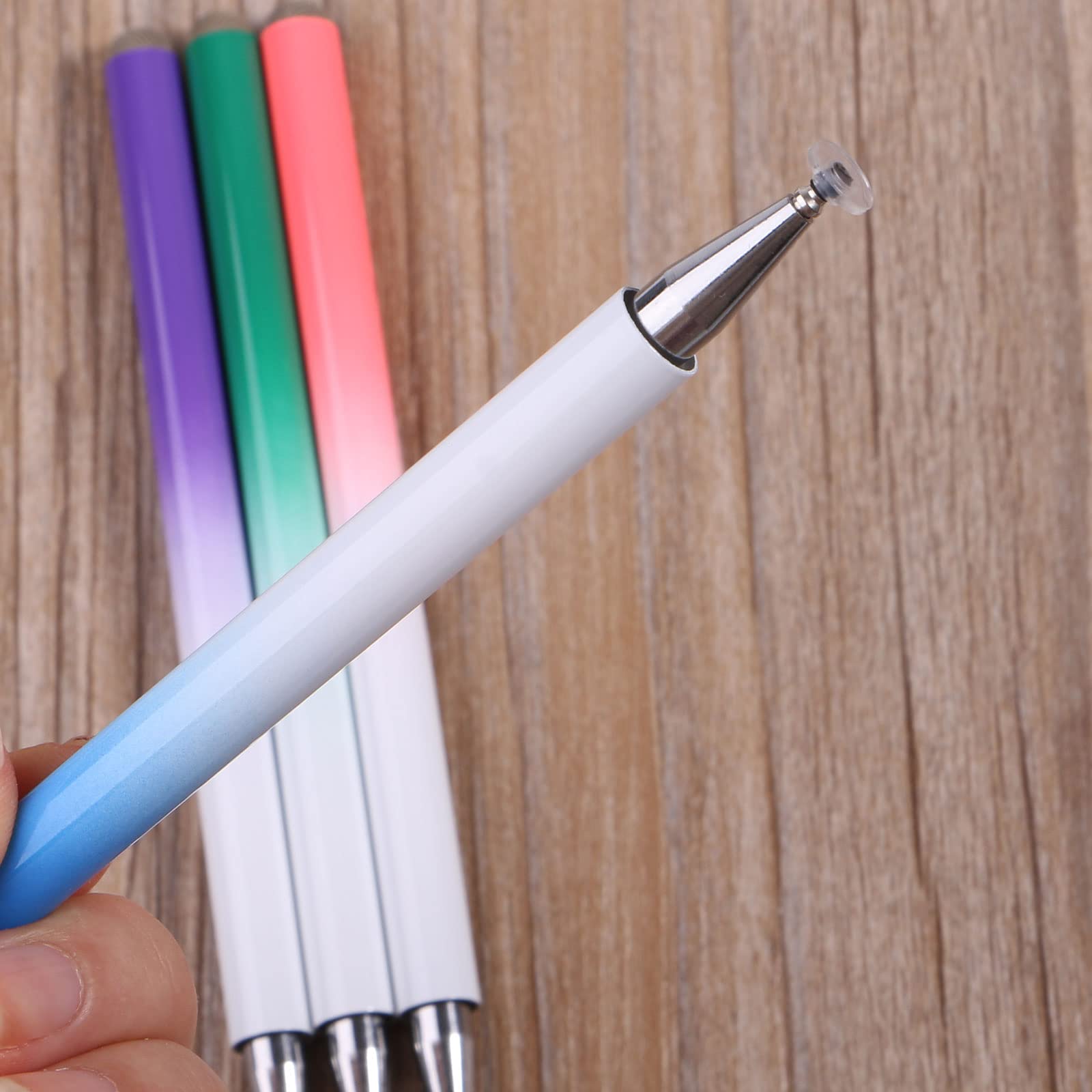 Penna Stilo Capacitiva Con Punte In Silicone Sostituibili - Punta Fine - Per Touch Screen
