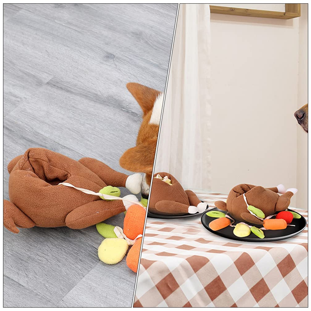 POPETPOP 2pièces Jouet à Renifler pour Chien Jouet Interactif pour Noël Accessoire De Formation Mastication pour Chiens Et Chiots
