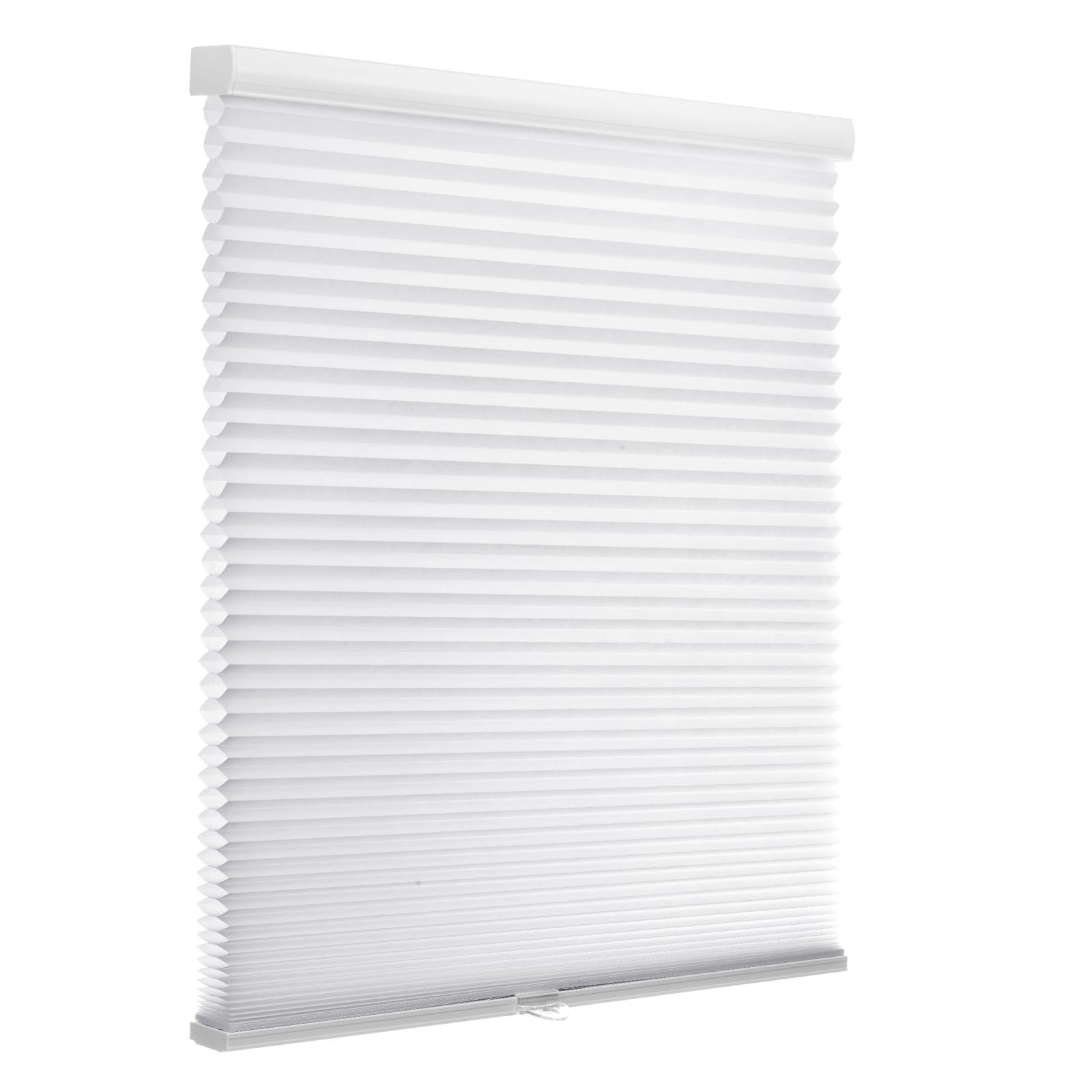 changshade cellular shades light filtering cordless, door window blinds thermal insulated,honeycomb 1.5'' single cell pleated for home,living room,bedroom, shade size 30" w x 72" h white,jzcel30wt72d