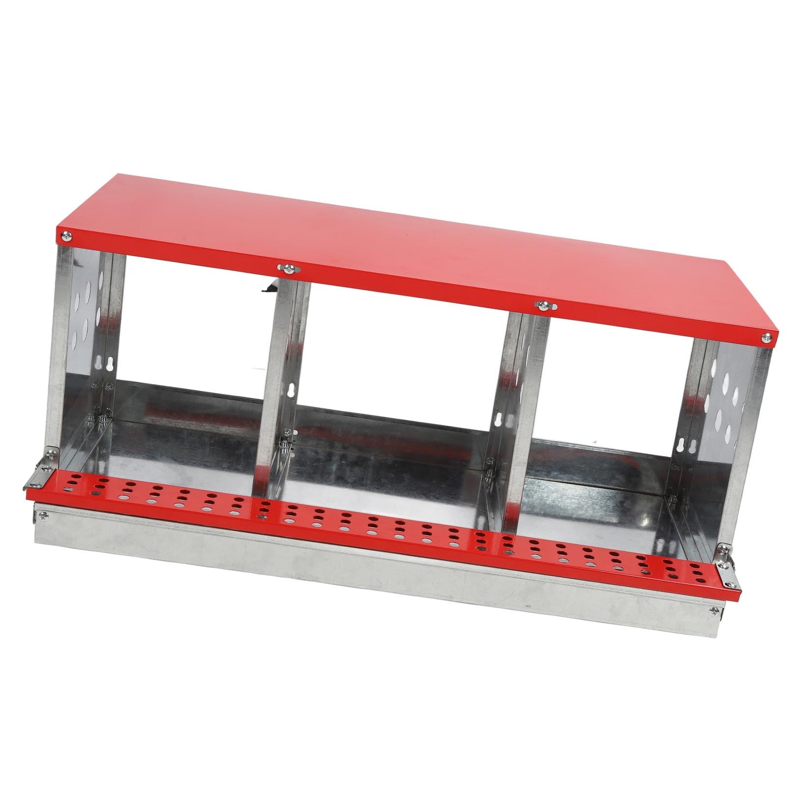 Nido para Gallinas, áreas de Anidación Más Grandes, Fácil Recolección de Huevos, Resistente y Ventilada, Placa de Hierro Galvanizado, 84x33,2x38,8 Cm, para Gallinas Ponedoras y